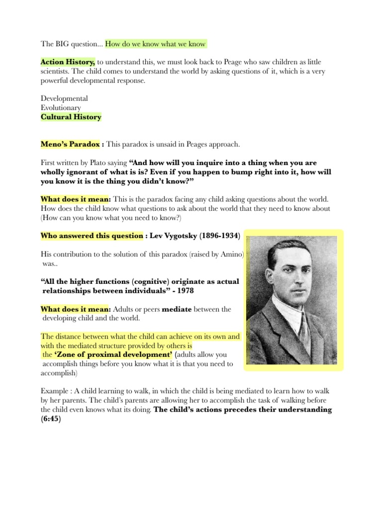 How Do We Know What We Know PDF Thought Mind