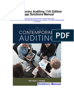 Contemporary Auditing 11th Edition Knapp Solutions Manual
