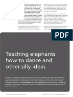 Teaching Elephants How To Dance and Other Silly Ideas