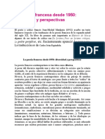 La Poesía Francesa Desde 1950