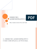 DERECHO ADMINISTRATIVO Presentación