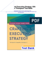Crafting and Executing Strategy 19th Edition Thompson Test Bank