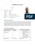 Yusuf Ali Curriculum Vitae