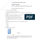 Latihan Soal Pts MTK Tingkat Lanjut