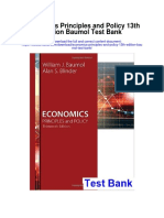 Economics Principles and Policy 13th Edition Baumol Test Bank