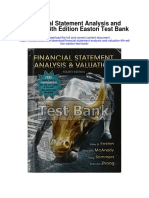 Financial Statement Analysis and Valuation 4th Edition Easton Test Bank