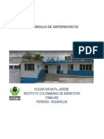 Desarrollo de Anteproyecto - Jardin Pereira