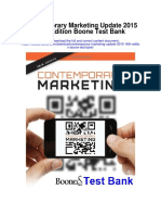 Contemporary Marketing Update 2015 16th Edition Boone Test Bank