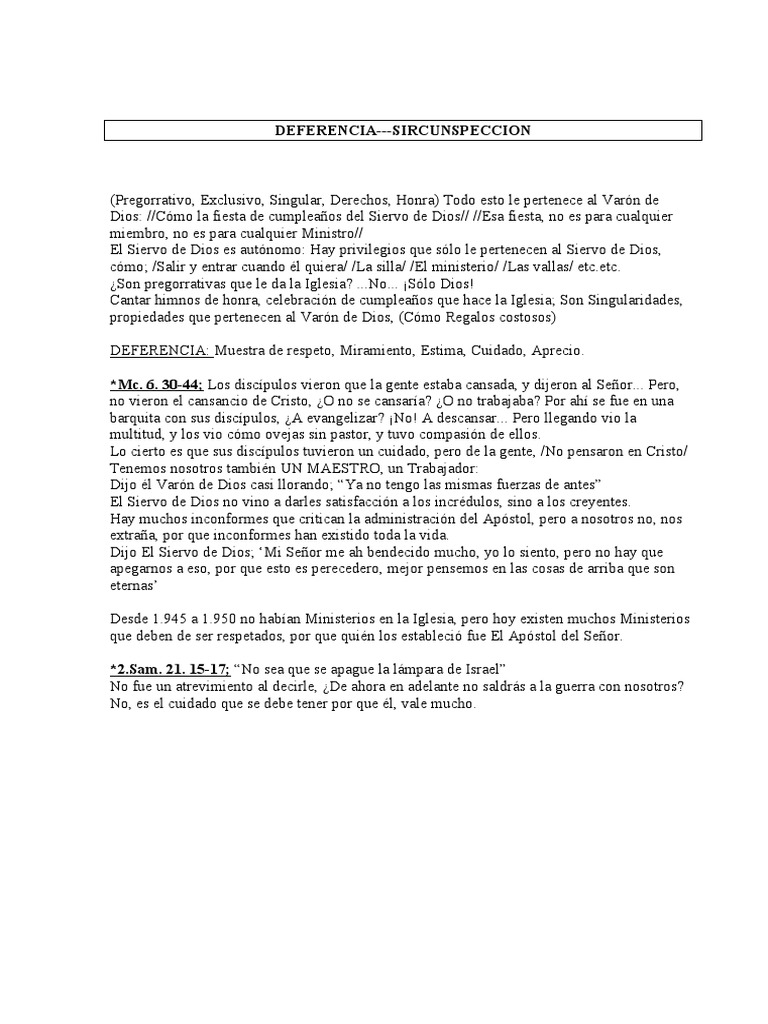 Significado y Pregorrativas de Deferencia | PDF
