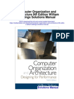 Computer Organization and Architecture 9th Edition William Stallings Solutions Manual