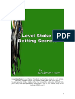 Level Stake Betting Secrets