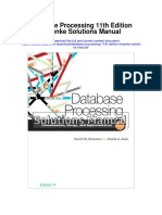 Database Processing 11th Edition Kroenke Solutions Manual