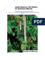 Environmental Science 14th Edition Miller Solutions Manual
