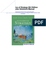 Economics of Strategy 6th Edition Besanko Solutions Manual