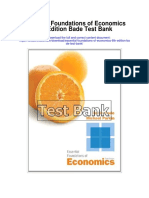 Essential Foundations of Economics 6th Edition Bade Test Bank
