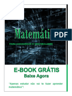 E-Book Grátis Matemática para Concursos e Vestibulares