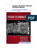 Fraud Examination 5th Edition Albrecht Solutions Manual