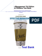 Effective Management 7th Edition Chuck Williams Test Bank