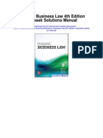 Dynamic Business Law 4th Edition Kubasek Solutions Manual