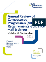 UKFPO ARCP Requirements For All Foundation Trainees - Valid Until September 2021 - Final