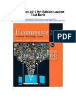 Ecommerce 2013 9th Edition Laudon Test Bank
