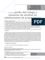 Percepción Del Riesgo Ydel Consumo de Alcohol en Estudiantes de Preparatoria