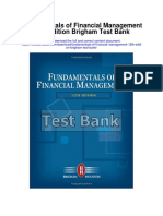Fundamentals of Financial Management 12th Edition Brigham Test Bank