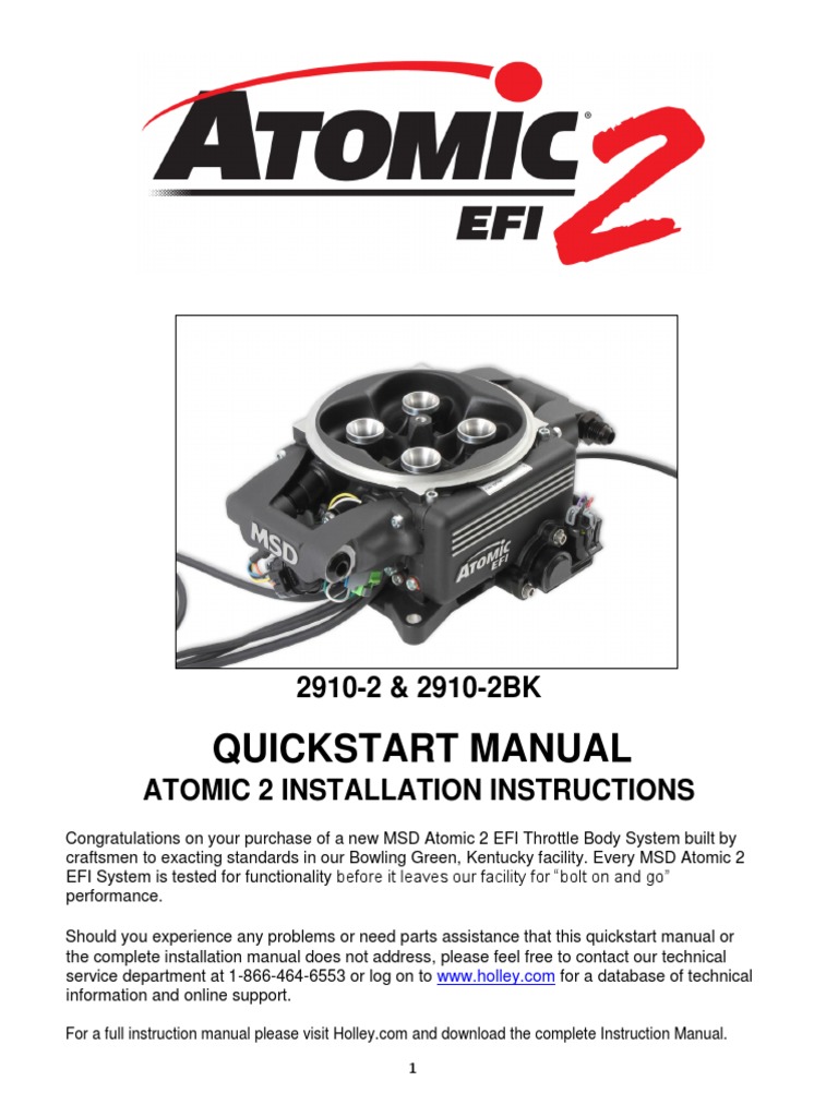 Quickstart Manual PDF Throttle Ignition System