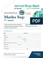 2023 2024 Fiche Preinscrit SUP 1