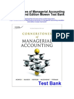 Cornerstones of Managerial Accounting Canadian 2nd Edition Mowen Test Bank