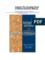 Database Systems The Complete Book 2nd Edition Molina Solutions Manual
