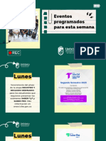 Eventos Programados para Esta Semana