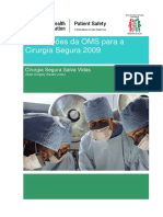 Orientações Da OMS para A Cirurgia Segura 2009 Autor World Health Organization
