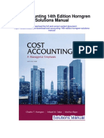 Cost Accounting 14th Edition Horngren Solutions Manual
