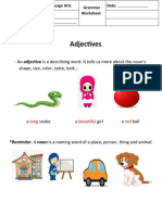 Adjectives Worksheet gr1 PDF