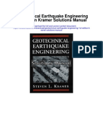 Geotechnical Earthquake Engineering 1st Edition Kramer Solutions Manual
