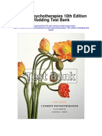 Current Psychotherapies 10th Edition Wedding Test Bank