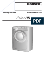 Hoover Washing Machine Manual S