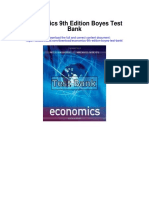 Economics 9th Edition Boyes Test Bank