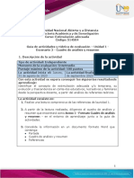 Guía de Actividades y Rúbrica de Evaluación - Unidad 1 - Escenario 2 - Cuadro de Análisis y Resumen