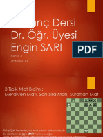 Satranç Dersi 3 Tipik Matlar