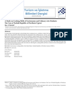 A Study On Cooking Skills of Gastronomy and Culinary Arts Students - The Case of Turkish Republic of Northern Cyprus (#1151115) - 2566109