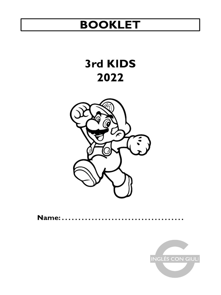 3rd Kids Booklet - Inglés Con Giuli | PDF