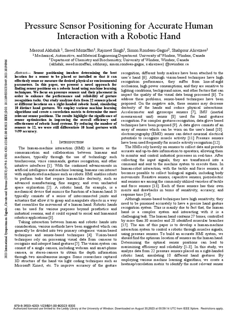 6.pressure Sensor Positioning For Accurate Human Interaction With A ...
