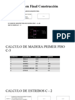 EF - Calculo de Madera y Estribos