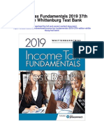 Income Tax Fundamentals 2019 37th Edition Whittenburg Test Bank