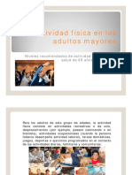 La Actividad Fisica en Los Adultos Mayores