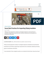 Best Practice For Inspecting Piping Insulation