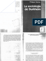 Steiner - La Sociología de Durkheim