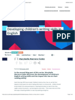 Developing Children's Writing Skills in English - Cambridge English